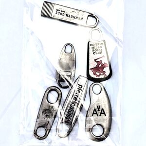 B-2 Lot of 6 Vintage Luggage Zipper Pulls
